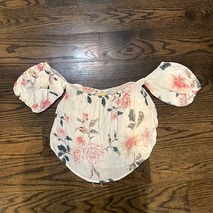 crop off the shoulder top